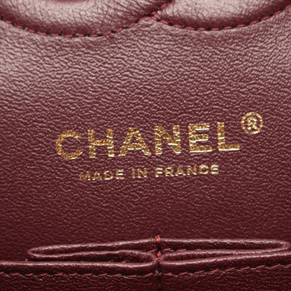 マトラッセ Wフラップ Wチェーンショルダーバッグ ラムスキン ブラック ゴールド金具 シャネル バッグ CHANEL