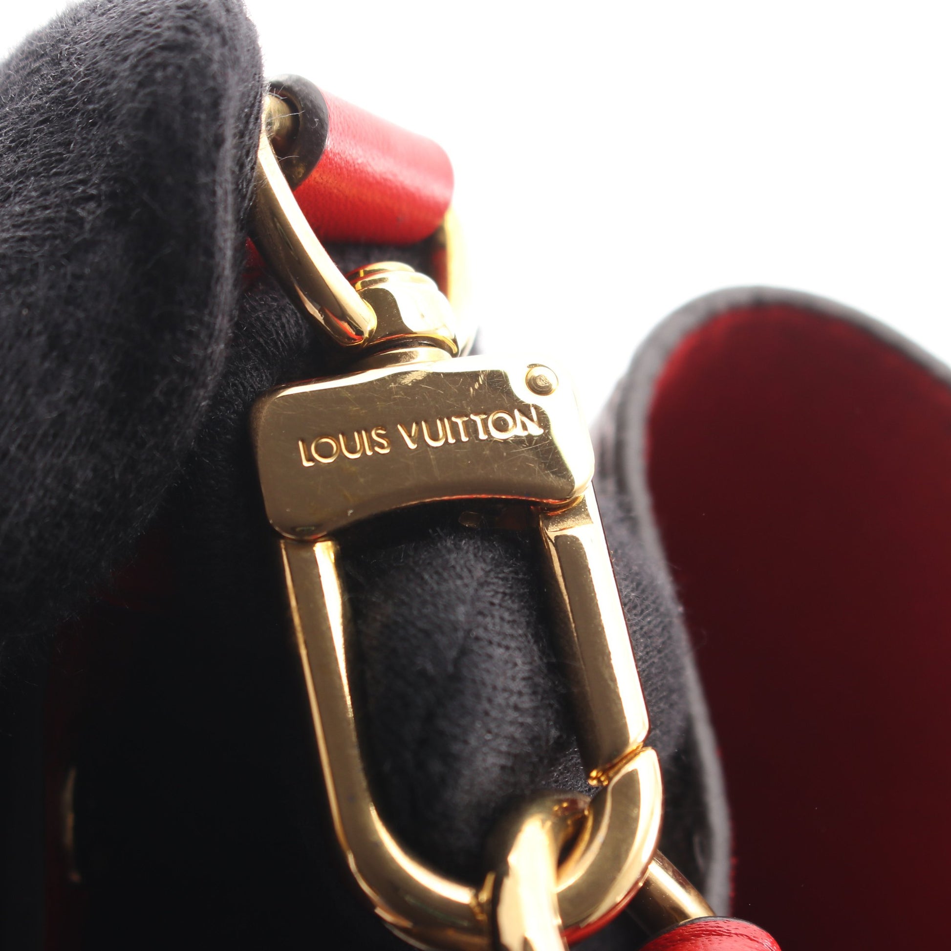 ネオノエ モノグラム コクリコ ショルダーバッグ PVC レザー ブラウン レッド ルイヴィトン バッグ LOUIS VUITTON