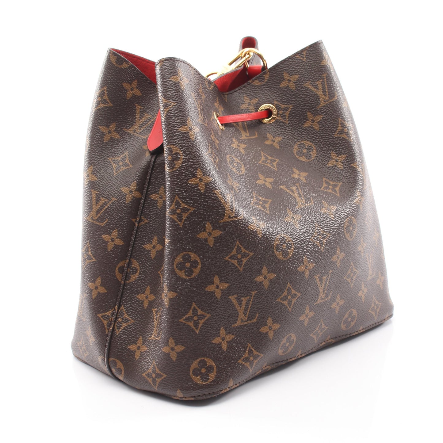 ネオノエ モノグラム コクリコ ショルダーバッグ PVC レザー ブラウン レッド ルイヴィトン バッグ LOUIS VUITTON