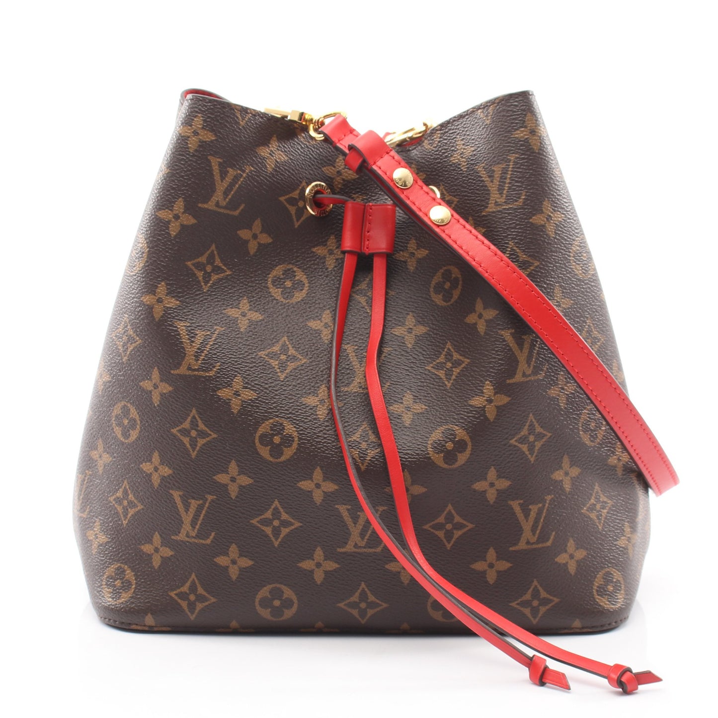 ネオノエ モノグラム コクリコ ショルダーバッグ PVC レザー ブラウン レッド ルイヴィトン バッグ LOUIS VUITTON