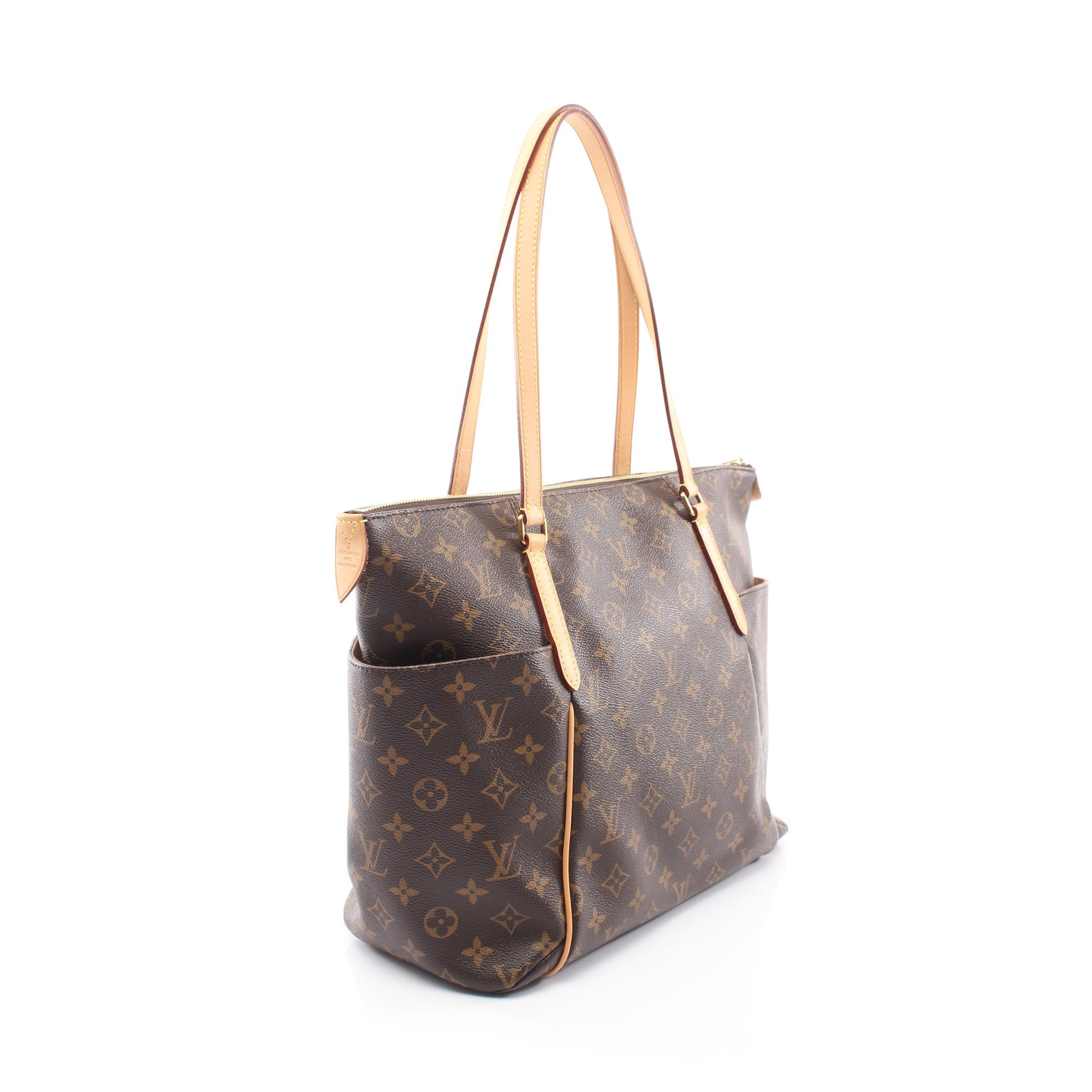 トータリーMM モノグラム ショルダーバッグ トートバッグ PVC レザー ブラウン ルイヴィトン バッグ LOUIS VUITTON