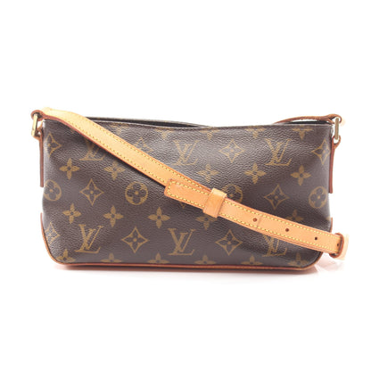 トロター モノグラム ショルダーバッグ PVC レザー ブラウン ルイヴィトン バッグ LOUIS VUITTON