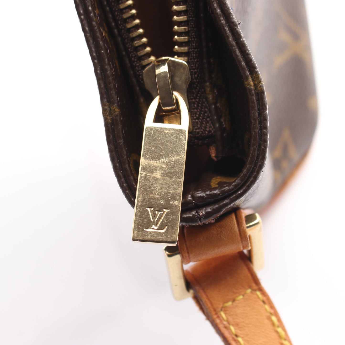 トロター モノグラム ショルダーバッグ PVC レザー ブラウン ルイヴィトン バッグ LOUIS VUITTON