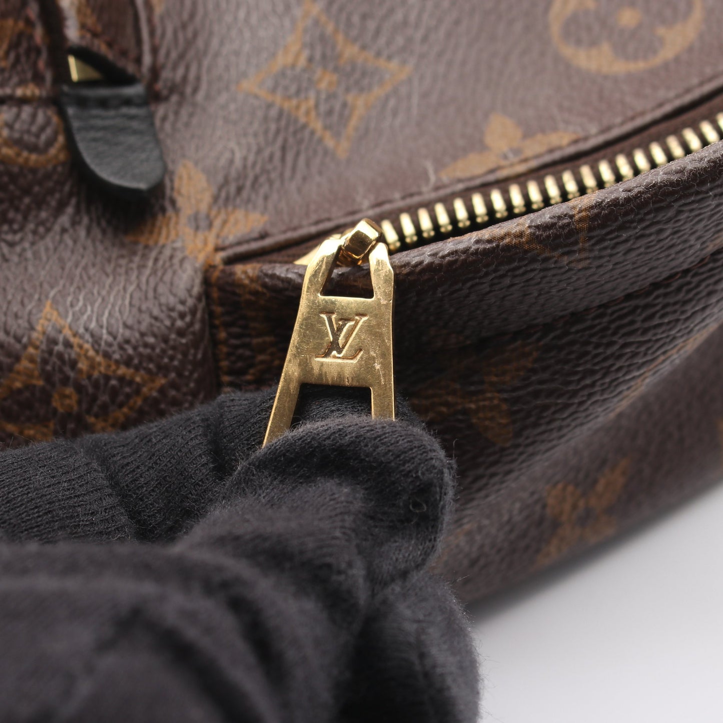 パームスプリングスPM モノグラム バックパック リュックサック PVC レザー ブラウン ブラック ルイヴィトン バッグ LOUIS VUITTON