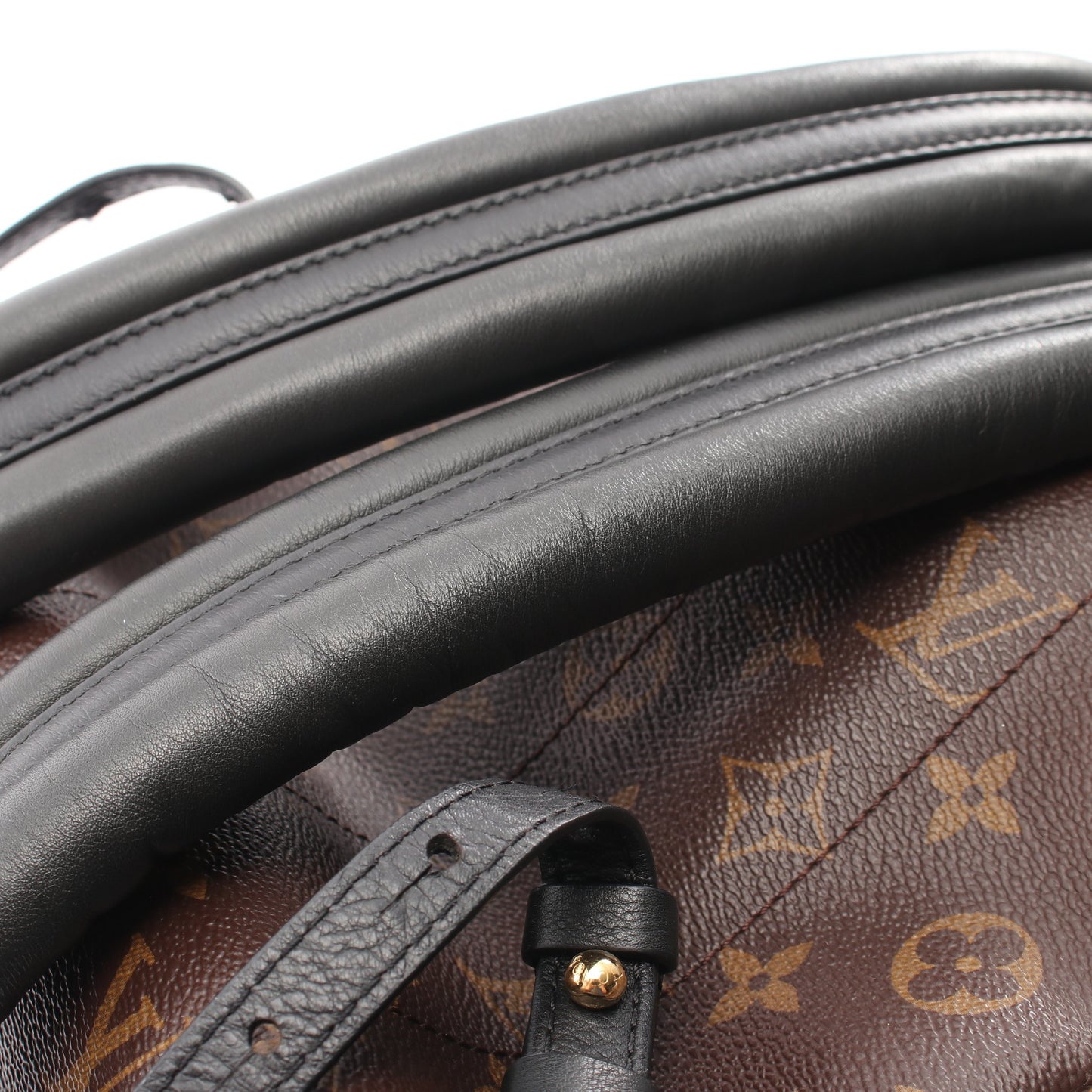 パームスプリングスPM モノグラム バックパック リュックサック PVC レザー ブラウン ブラック ルイヴィトン バッグ LOUIS VUITTON