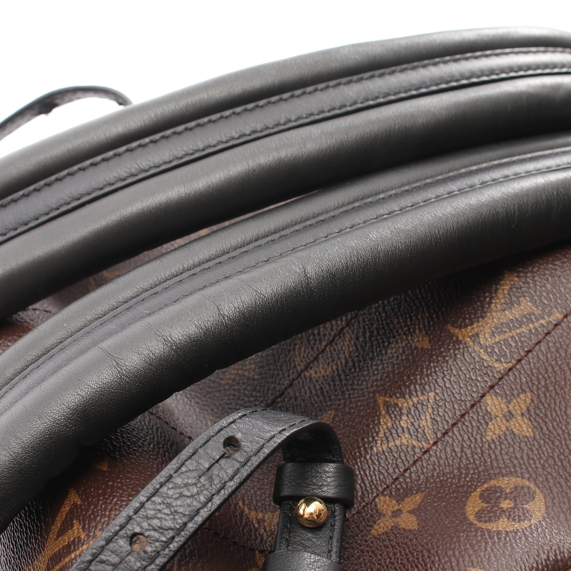 パームスプリングスPM モノグラム バックパック リュックサック PVC レザー ブラウン ブラック ルイヴィトン バッグ LOUIS VUITTON