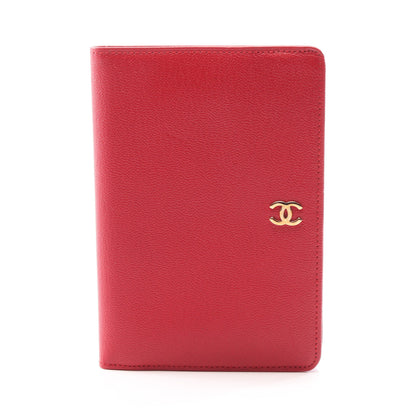 ココマーク 二つ折り財布 レザー レッド ゴールド金具 シャネル 財布・小物 CHANEL