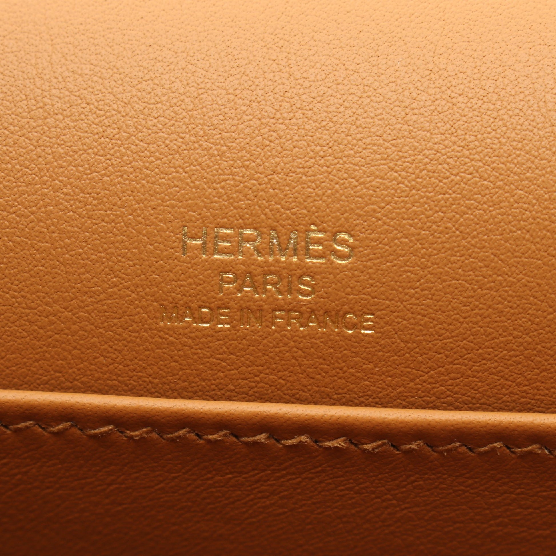 ゲタ セサミ ショルダーバッグ シェーブル イエローブラウン ゴールド金具 B刻印 エルメス バッグ HERMES