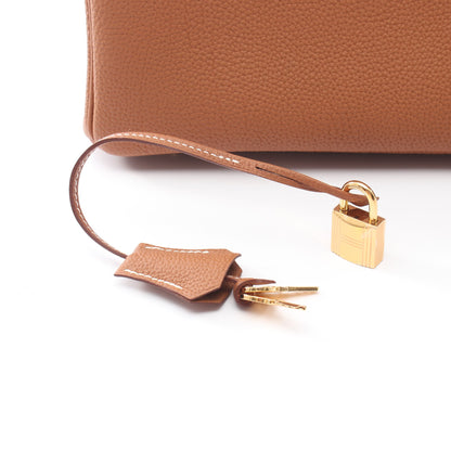 バーキン30 ゴールド ハンドバッグ トゴ ブラウン ゴールド金具 G刻印 エルメス バッグ HERMES