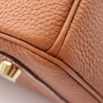 バーキン30 ゴールド ハンドバッグ トゴ ブラウン ゴールド金具 G刻印 エルメス バッグ HERMES