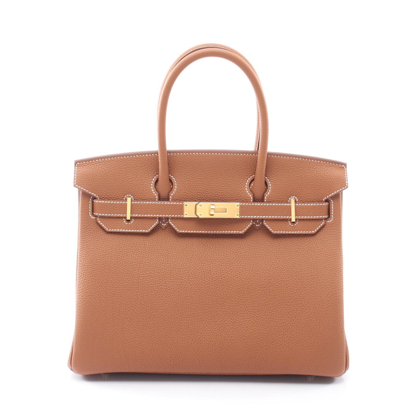 バーキン30 ゴールド ハンドバッグ トゴ ブラウン ゴールド金具 G刻印 エルメス バッグ HERMES