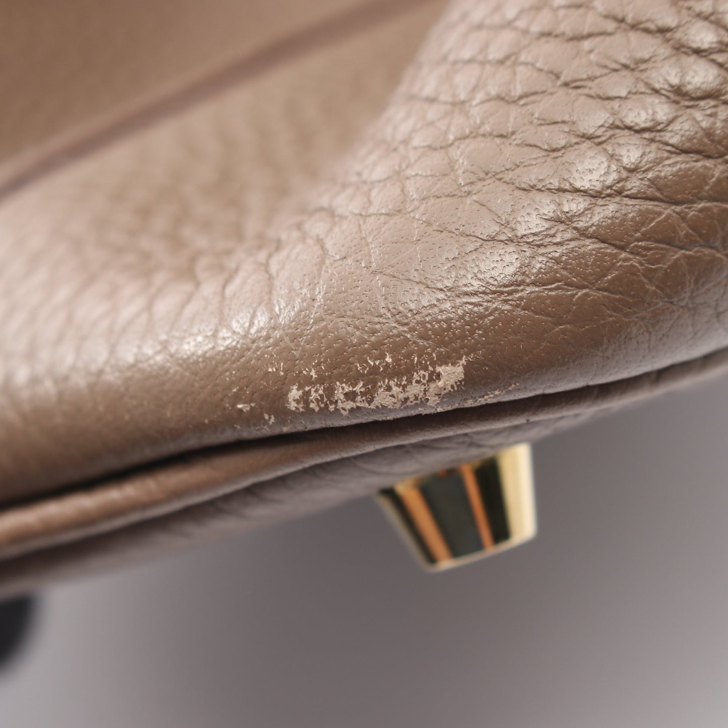 ピコタンロックPM エトゥープ ハンドバッグ トリヨンクレマンス グレーブラウン ゴールド金具 D刻印 エルメス バッグ HERMES