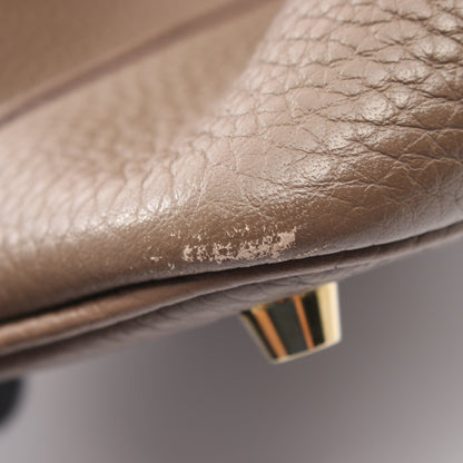 ピコタンロックPM エトゥープ ハンドバッグ トリヨンクレマンス グレーブラウン ゴールド金具 D刻印 エルメス バッグ HERMES
