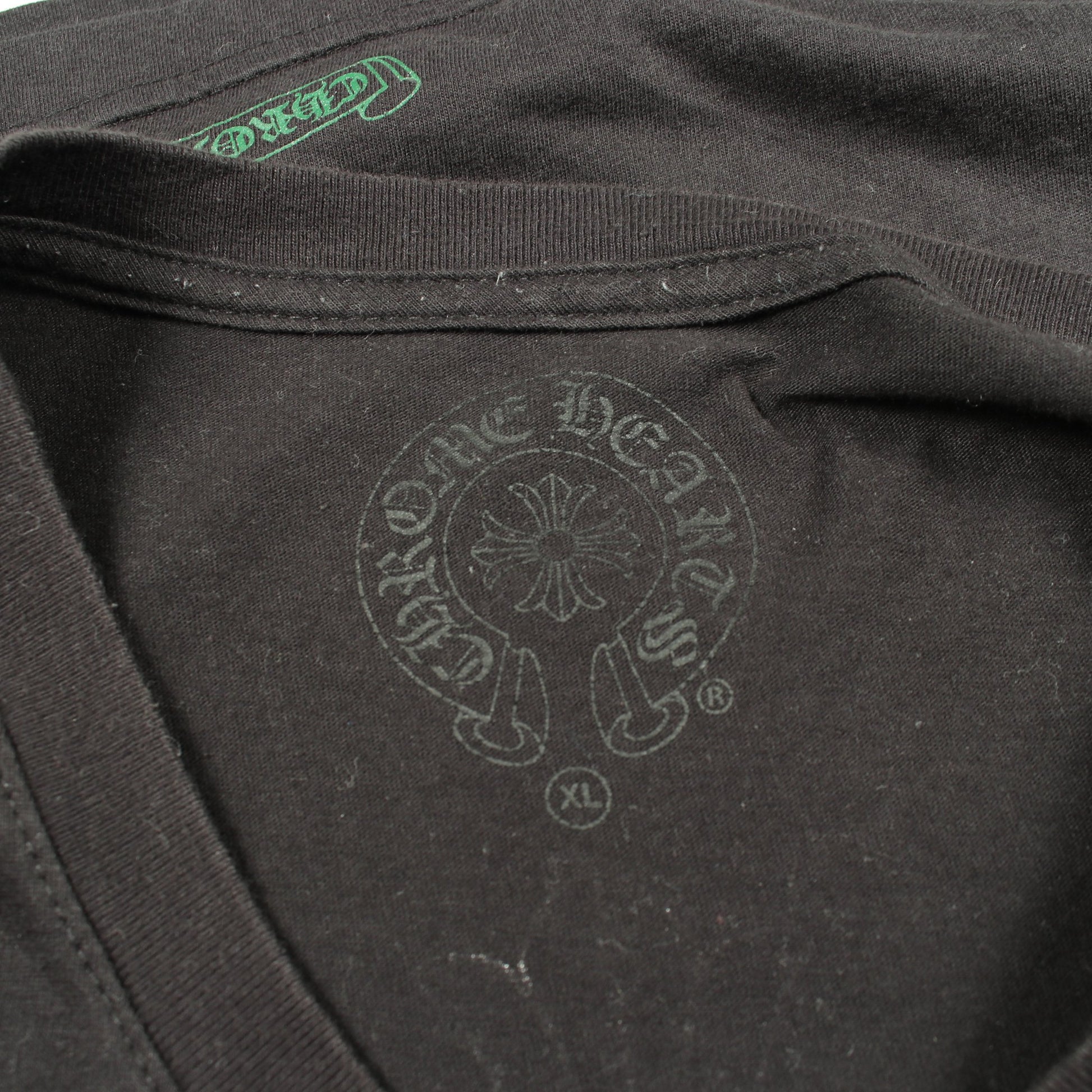 セメタリークロス バックプリント 半袖Tシャツ コットン ブラック グリーン クロムハーツ トップス Chrome Hearts