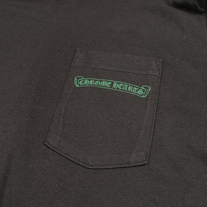 セメタリークロス バックプリント 半袖Tシャツ コットン ブラック グリーン クロムハーツ トップス Chrome Hearts
