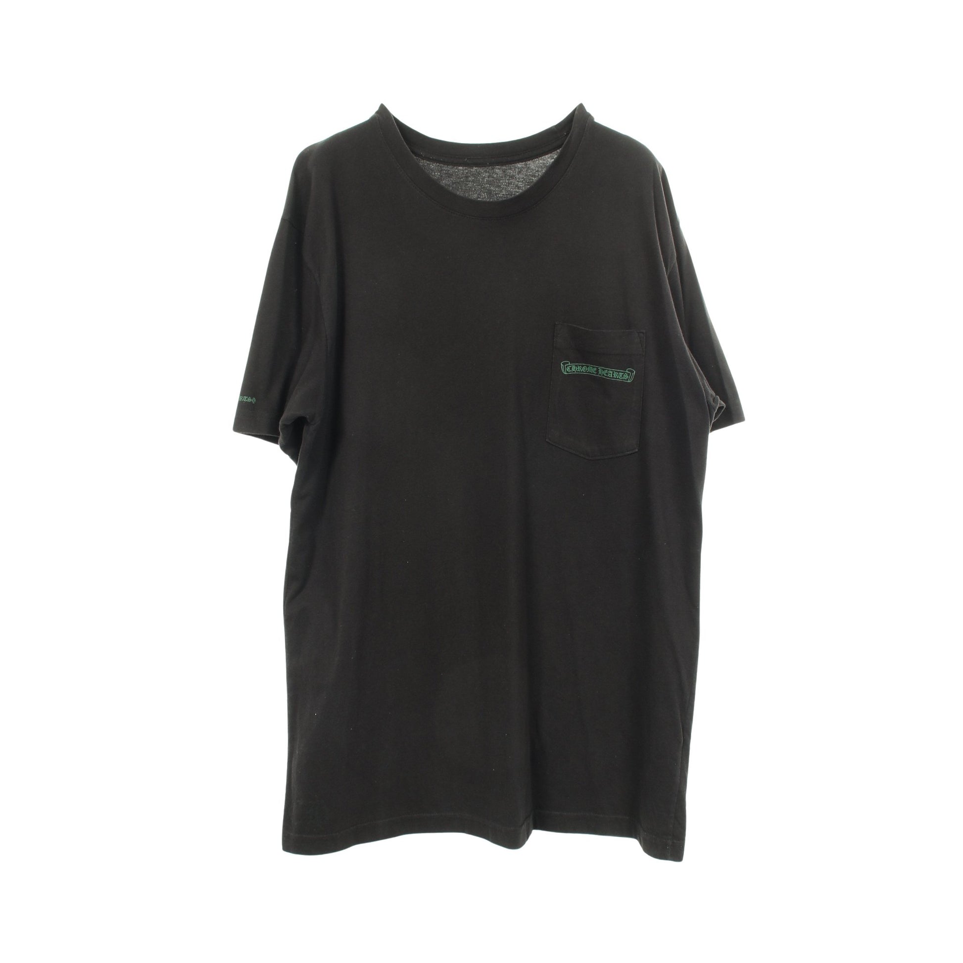 セメタリークロス バックプリント 半袖Tシャツ コットン ブラック グリーン クロムハーツ トップス Chrome Hearts