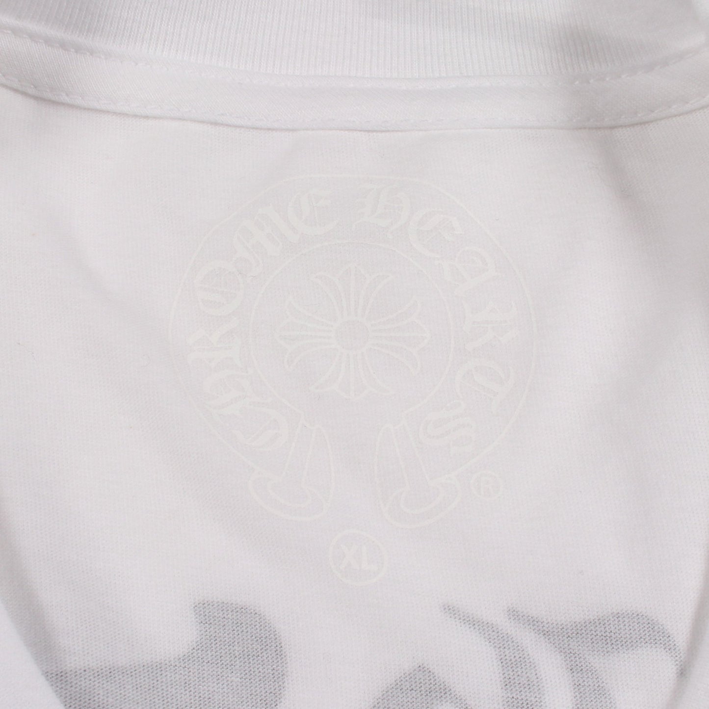 ハーフダガー バックプリント 長袖Tシャツ コットン ホワイト クロムハーツ トップス Chrome Hearts