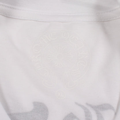 ハーフダガー バックプリント 長袖Tシャツ コットン ホワイト クロムハーツ トップス Chrome Hearts