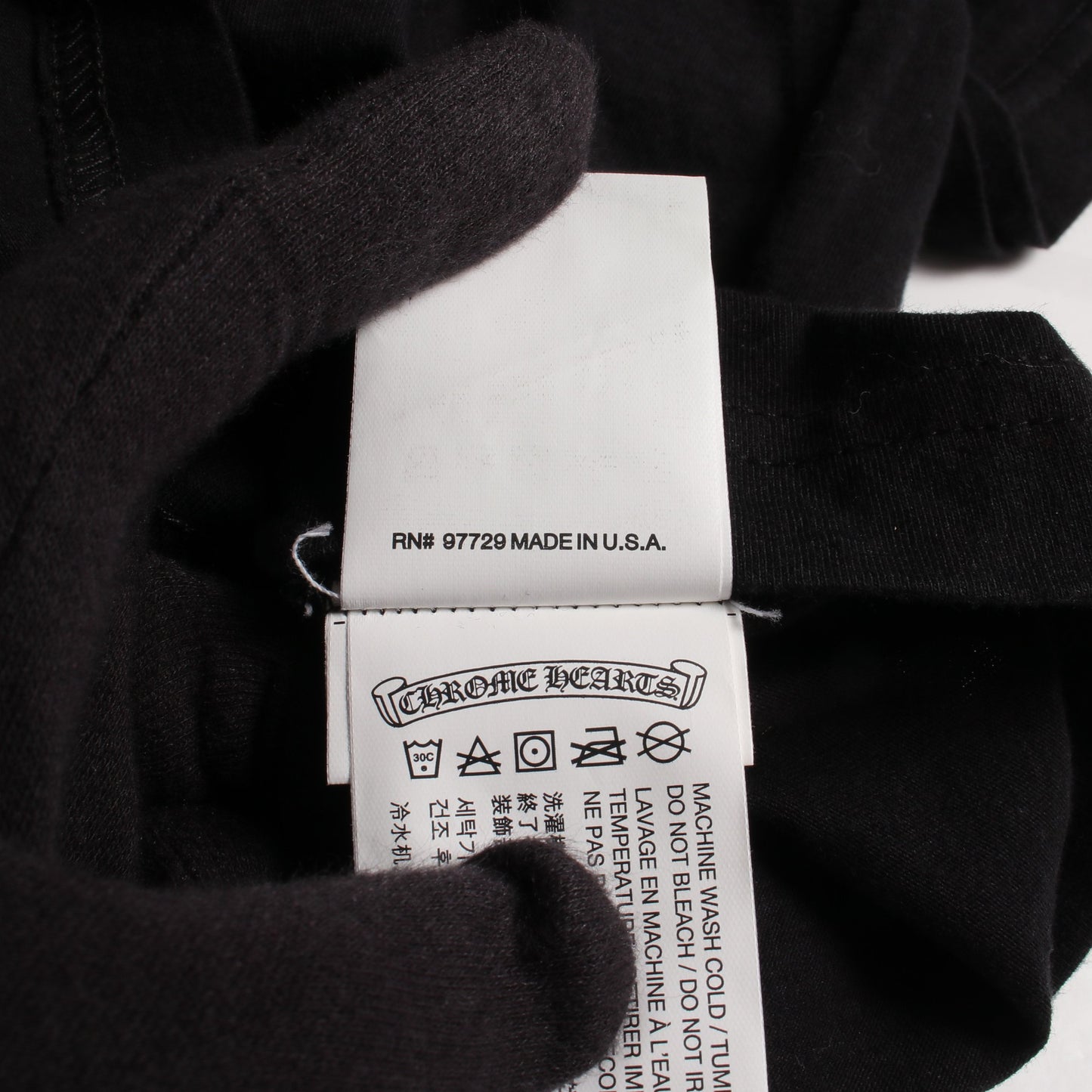 FOTI マハリア 半袖Tシャツ コットン ブラック クロムハーツ トップス Chrome Hearts