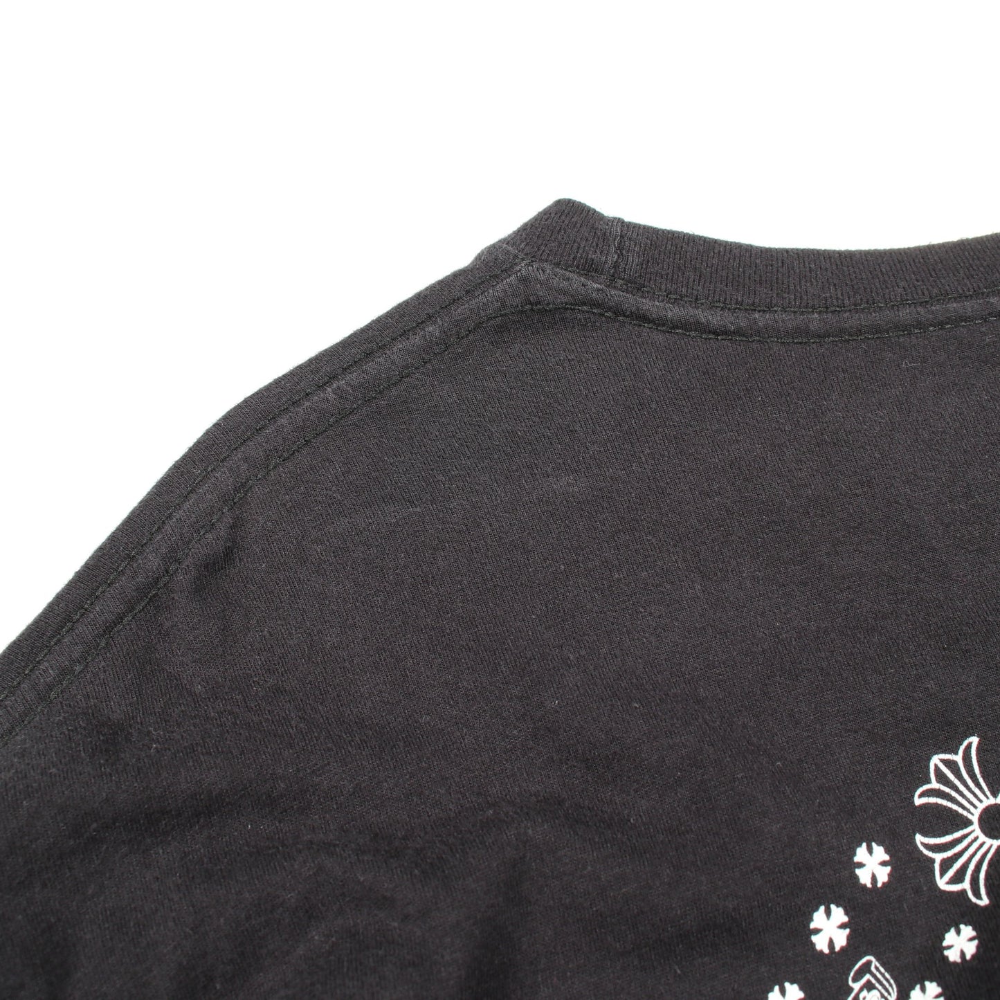 CHプラス バックプリント 長袖Tシャツ コットン ブラック クロムハーツ トップス Chrome Hearts