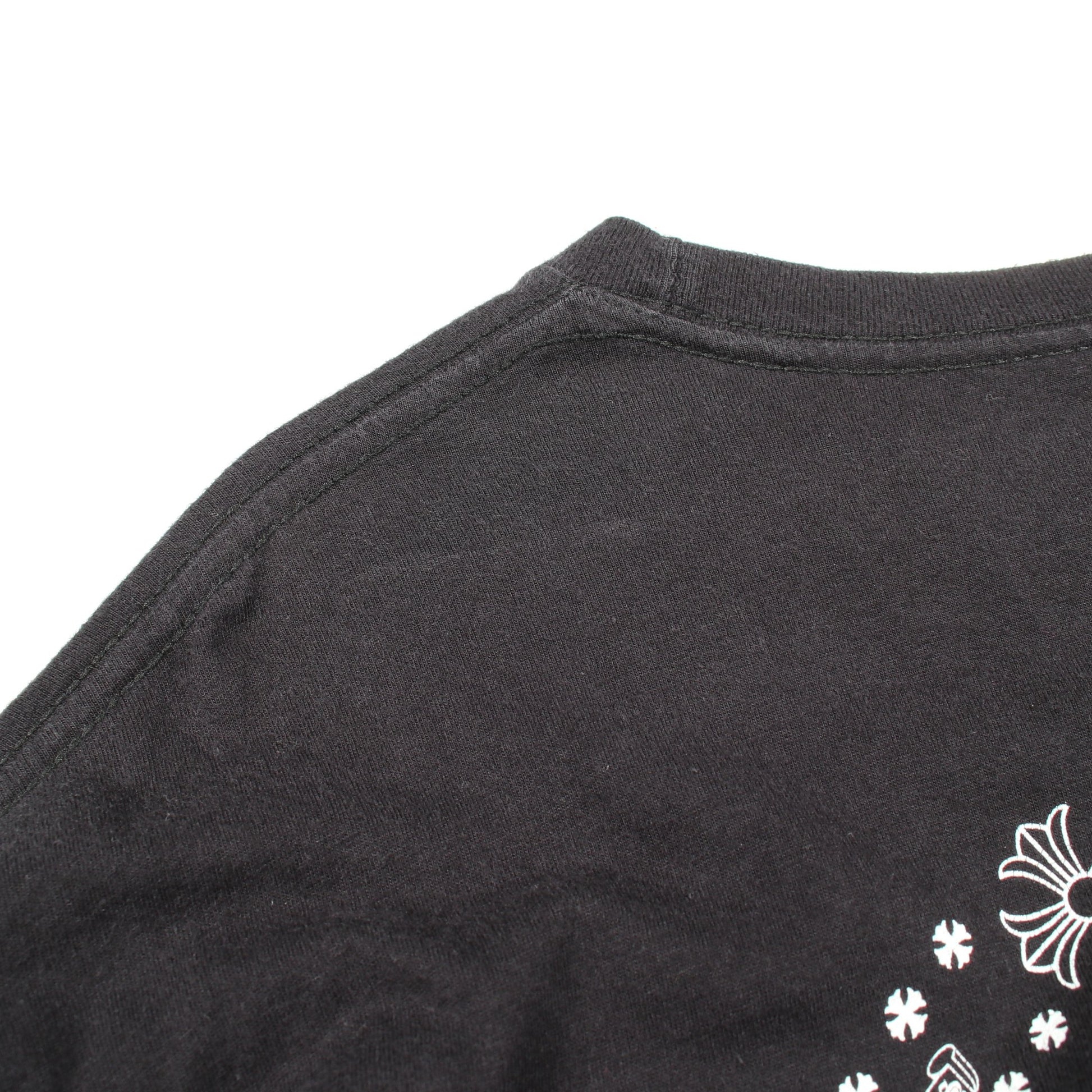 CHプラス バックプリント 長袖Tシャツ コットン ブラック クロムハーツ トップス Chrome Hearts