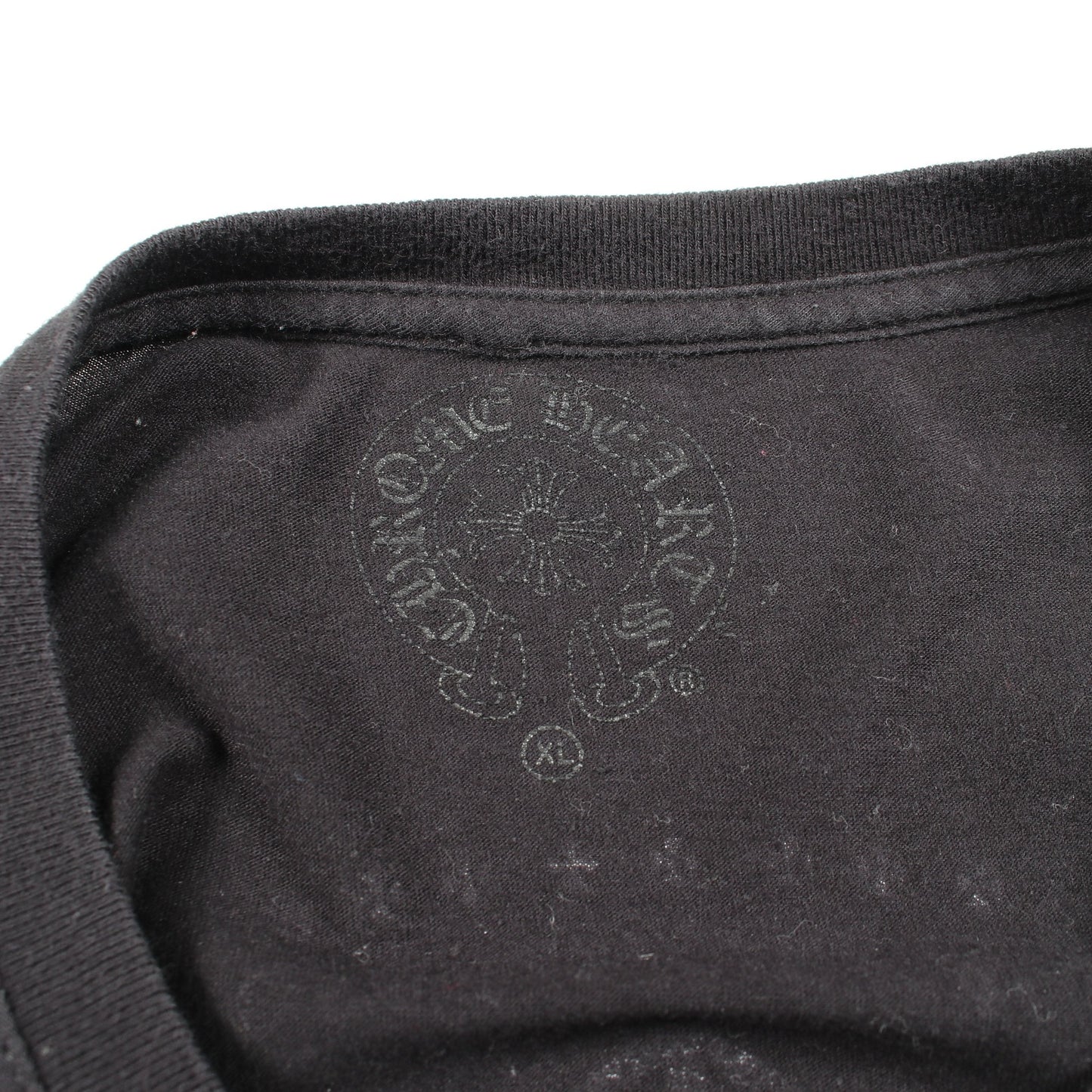 CHプラス バックプリント 長袖Tシャツ コットン ブラック クロムハーツ トップス Chrome Hearts