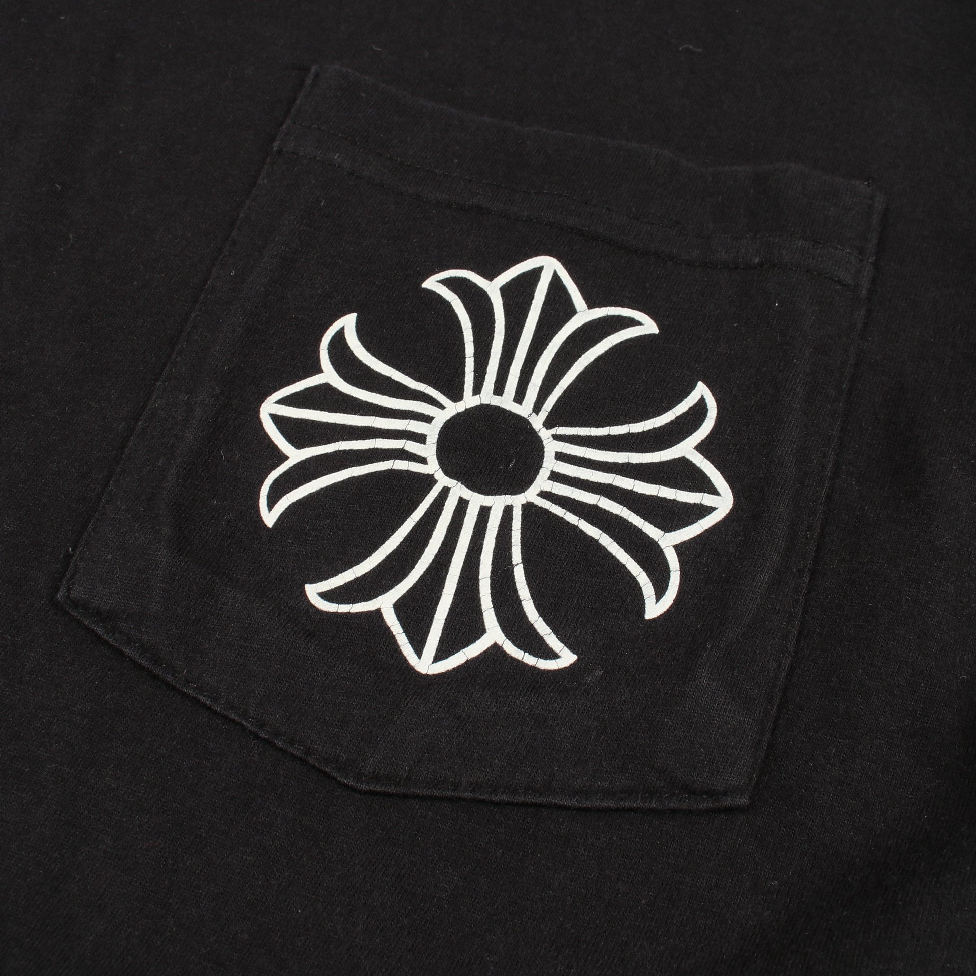 CHプラス バックプリント 長袖Tシャツ コットン ブラック クロムハーツ トップス Chrome Hearts