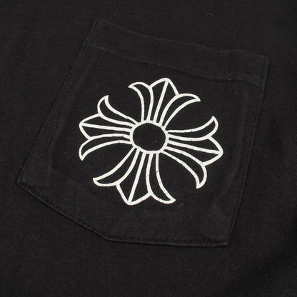 CHプラス バックプリント 長袖Tシャツ コットン ブラック クロムハーツ トップス Chrome Hearts