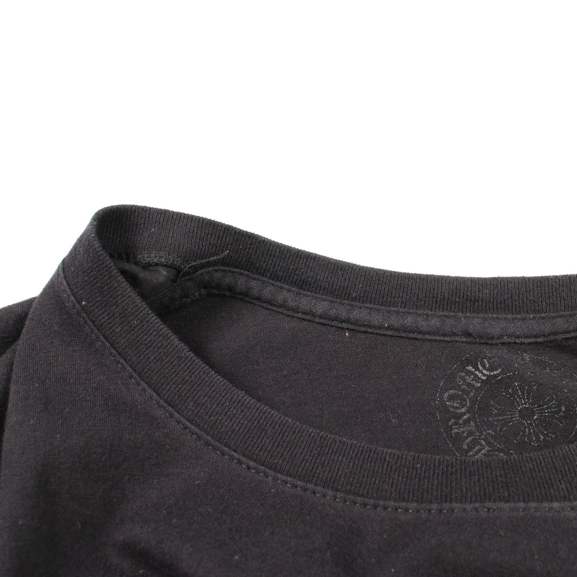 CHプラス バックプリント 長袖Tシャツ コットン ブラック クロムハーツ トップス Chrome Hearts