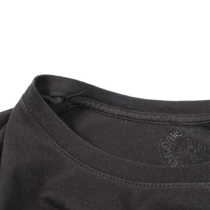 CHプラス バックプリント 長袖Tシャツ コットン ブラック クロムハーツ トップス Chrome Hearts