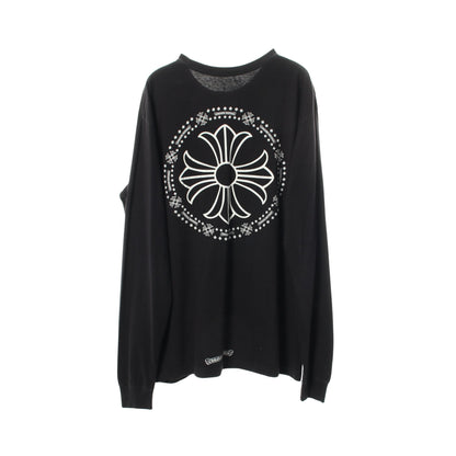 CHプラス バックプリント 長袖Tシャツ コットン ブラック クロムハーツ トップス Chrome Hearts