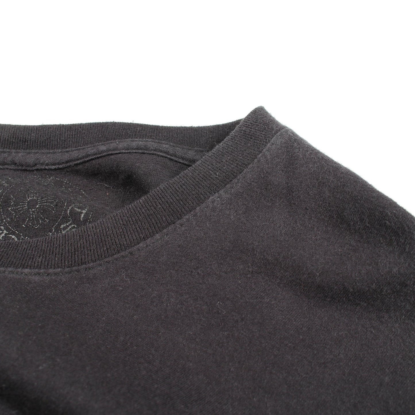 CHプラス バックプリント 長袖Tシャツ コットン ブラック クロムハーツ トップス Chrome Hearts