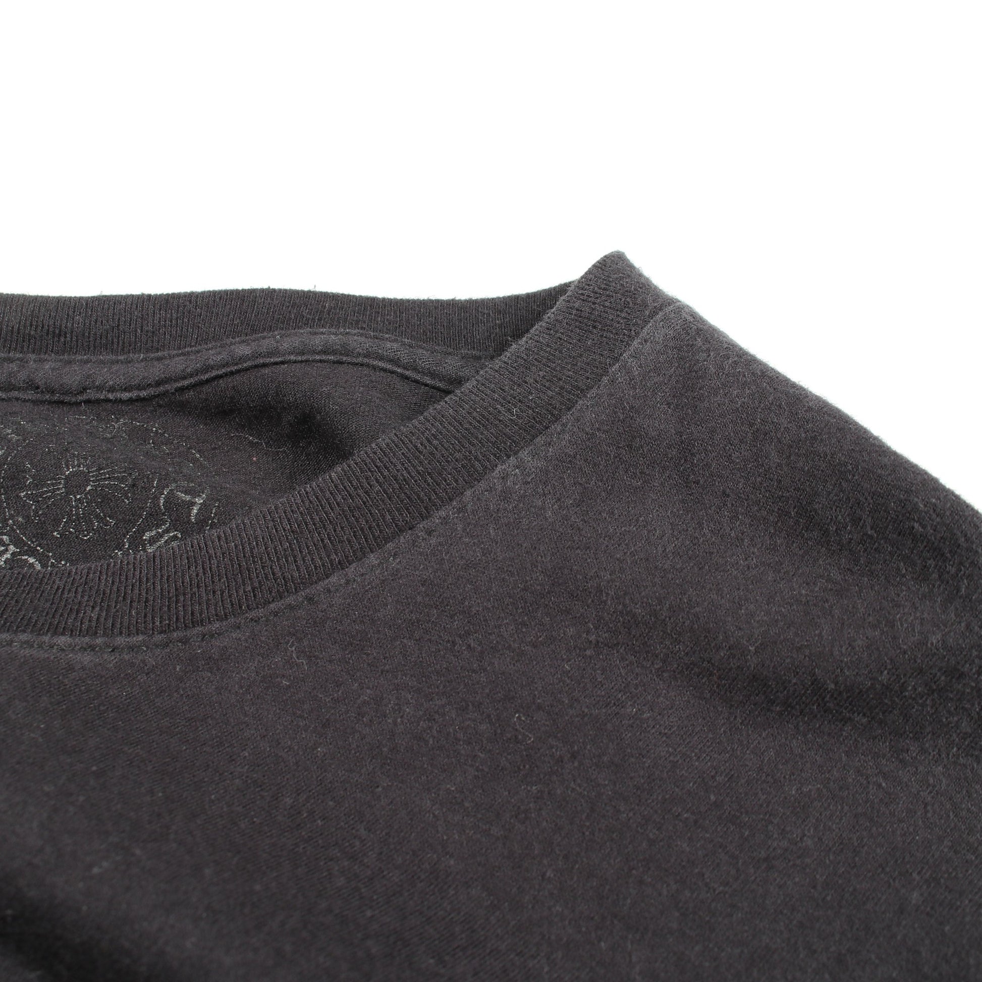 CHプラス バックプリント 長袖Tシャツ コットン ブラック クロムハーツ トップス Chrome Hearts