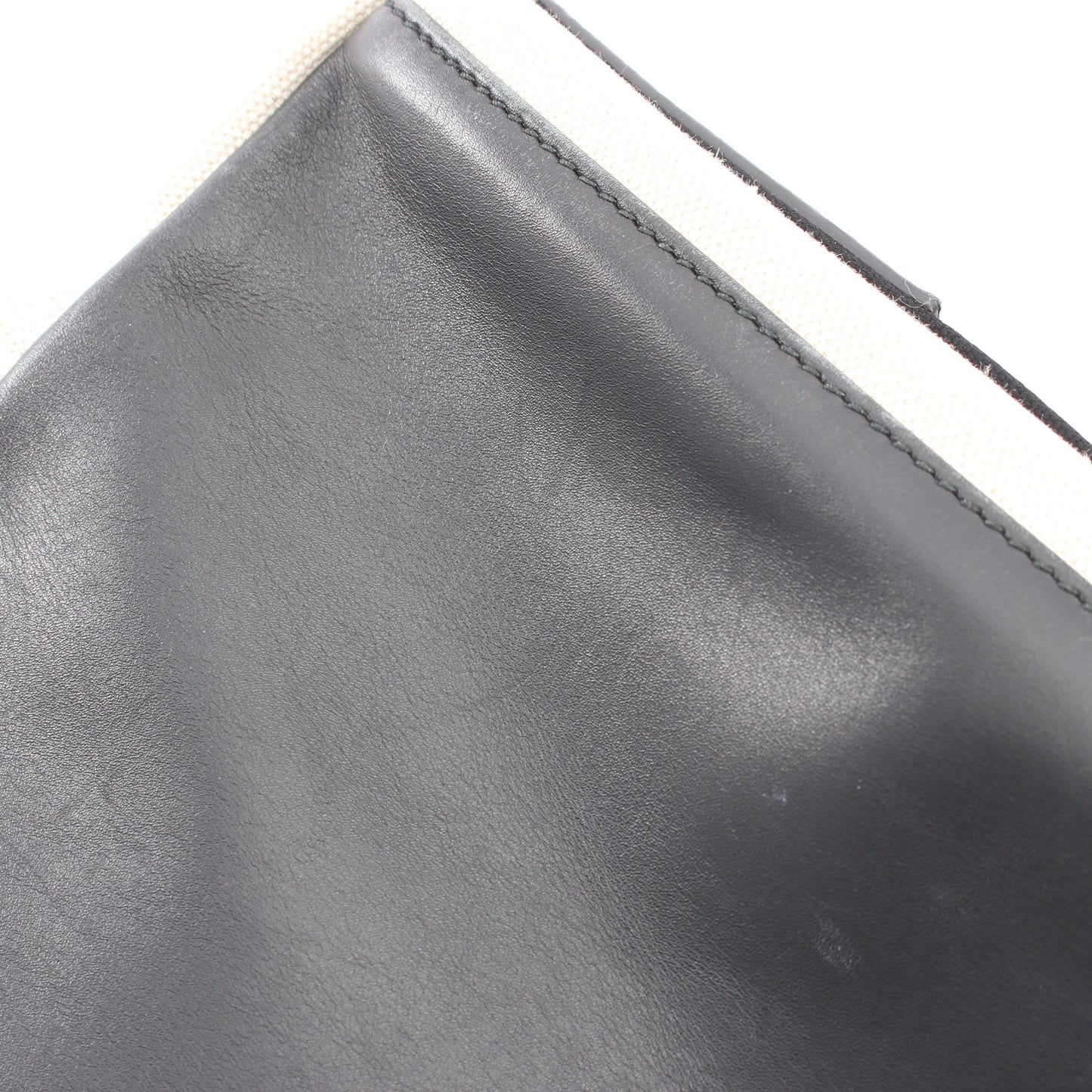 NAVY CABAS S ネイビーカバ ハンドバッグ トートバッグ キャンバス レザー アイボリー ブラック バレンシアガ