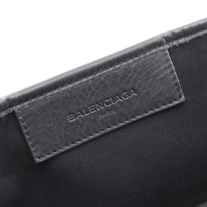 NAVY CABAS S ネイビーカバ ハンドバッグ トートバッグ キャンバス レザー アイボリー ブラック バレンシアガ