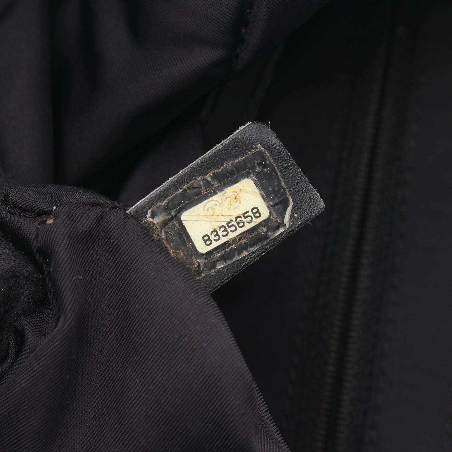 ニュートラベルラインMM ハンドバッグ トートバッグ ナイロンキャンバス レザー ブラック ゴールド金具 シャネル