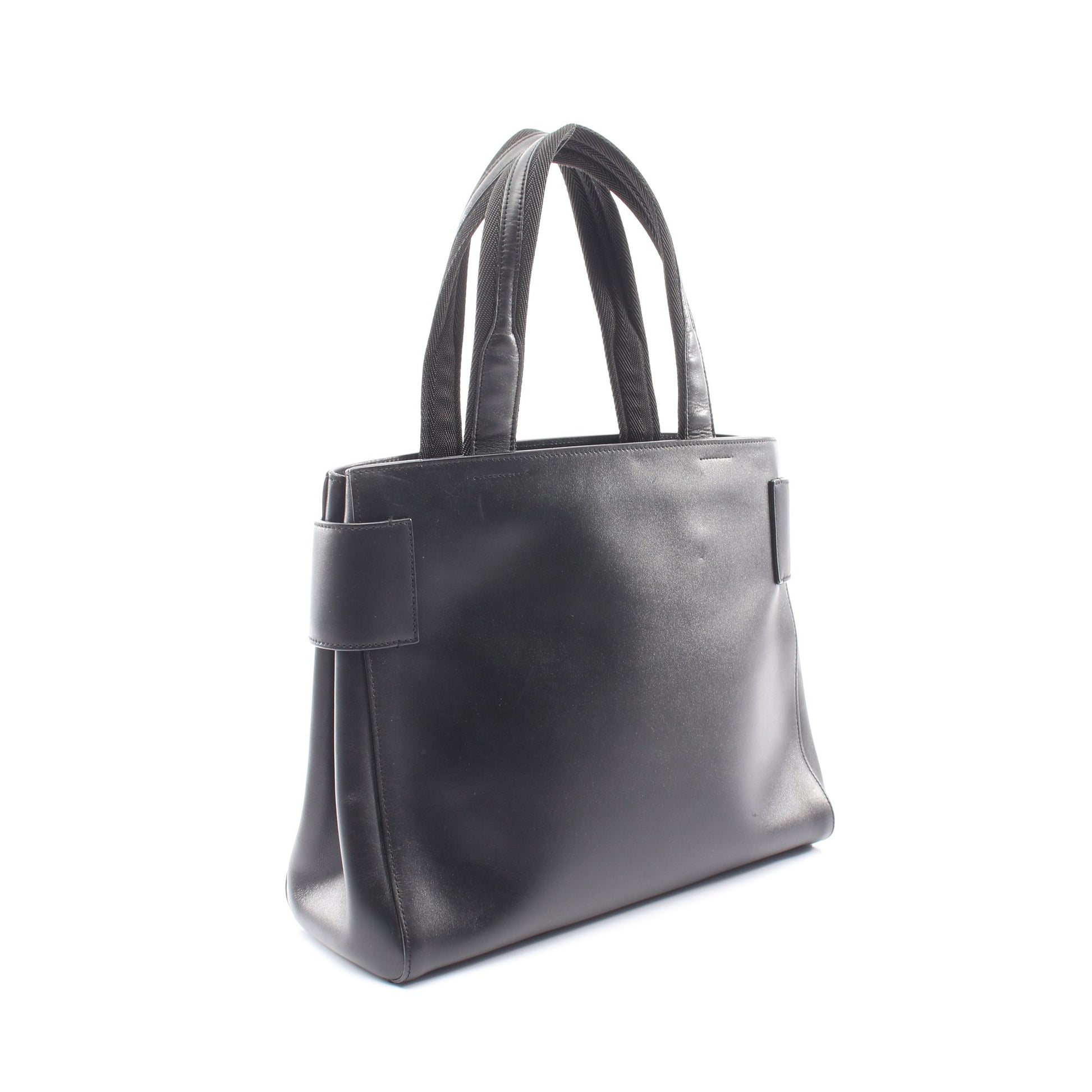 ロゴ ハンドバッグ トートバッグ レザー ブラック プラダ バッグ PRADA
