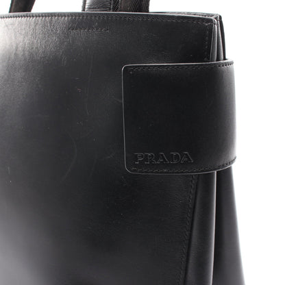 ロゴ ハンドバッグ トートバッグ レザー ブラック プラダ バッグ PRADA