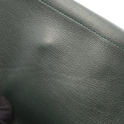 クラッチバッグ レザー ダークグリーン デルヴォー バッグ DELVAUX