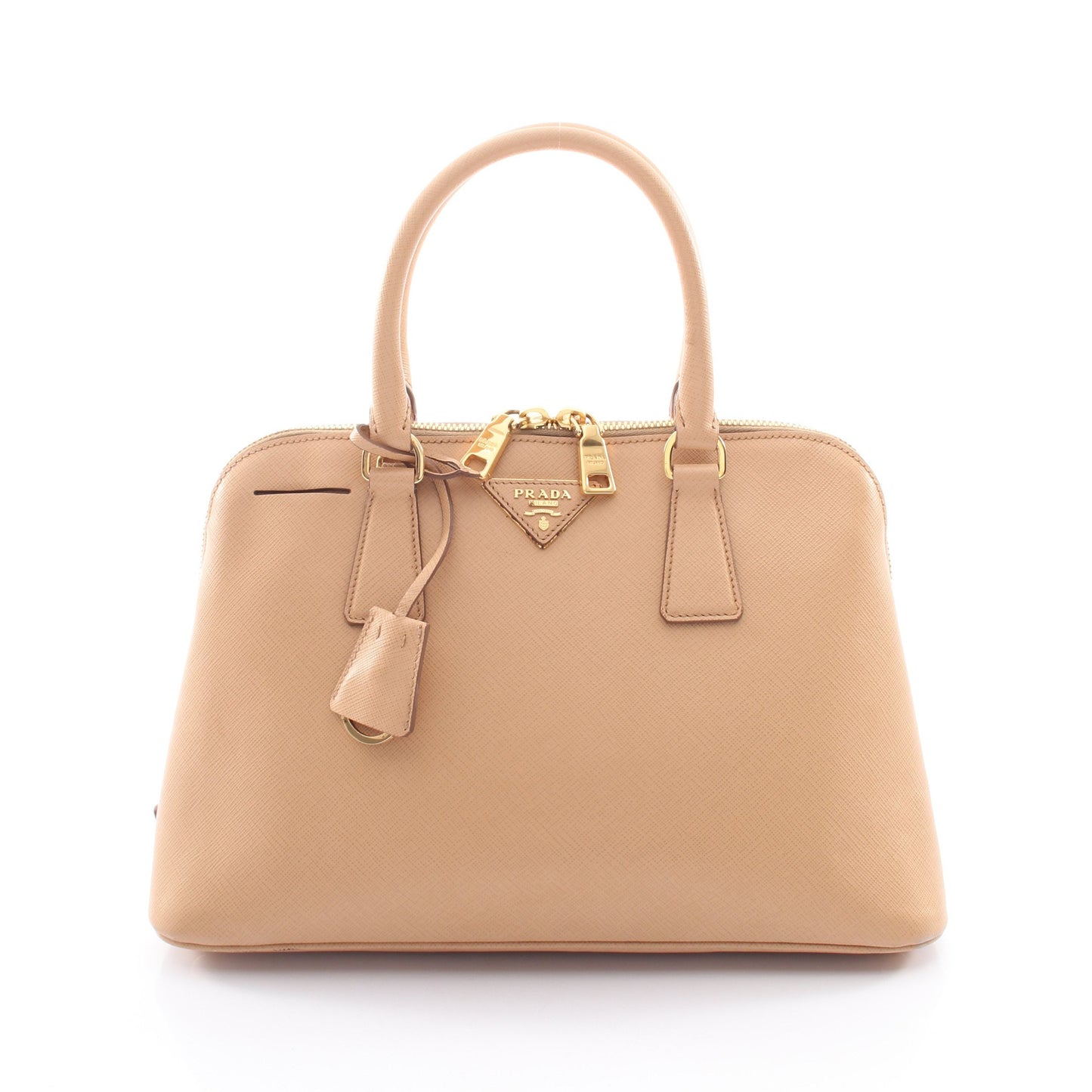 SAFFIANO LUX ハンドバッグ サフィアーノレザー ライトベージュ プラダ