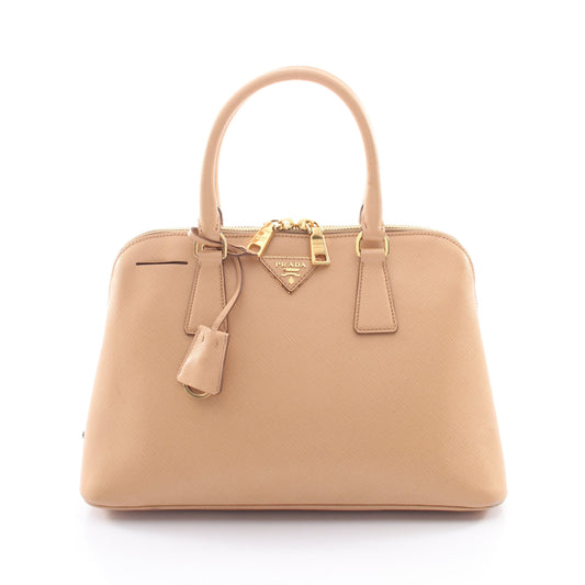 SAFFIANO LUX ハンドバッグ サフィアーノレザー ライトベージュ プラダ