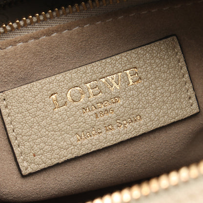 PASEO BAG 2WAY ハンドバッグ レザー ライトベージュ ロエベ