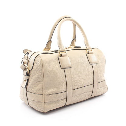 PASEO BAG 2WAY ハンドバッグ レザー ライトベージュ ロエベ