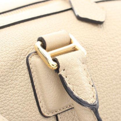 PASEO BAG 2WAY ハンドバッグ レザー ライトベージュ ロエベ