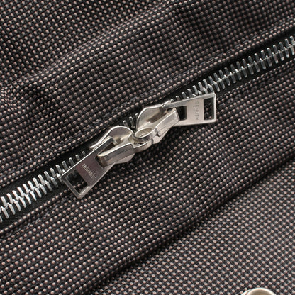 エールラインMM ハンドバッグ トートバッグ ナイロンキャンバス グレー シルバー金具 エルメス
