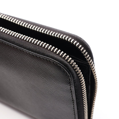 SAFFIANO ラウンドファスナー長財布 サフィアーノレザー ブラック プラダ