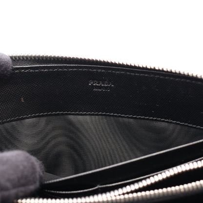 SAFFIANO ラウンドファスナー長財布 サフィアーノレザー ブラック プラダ