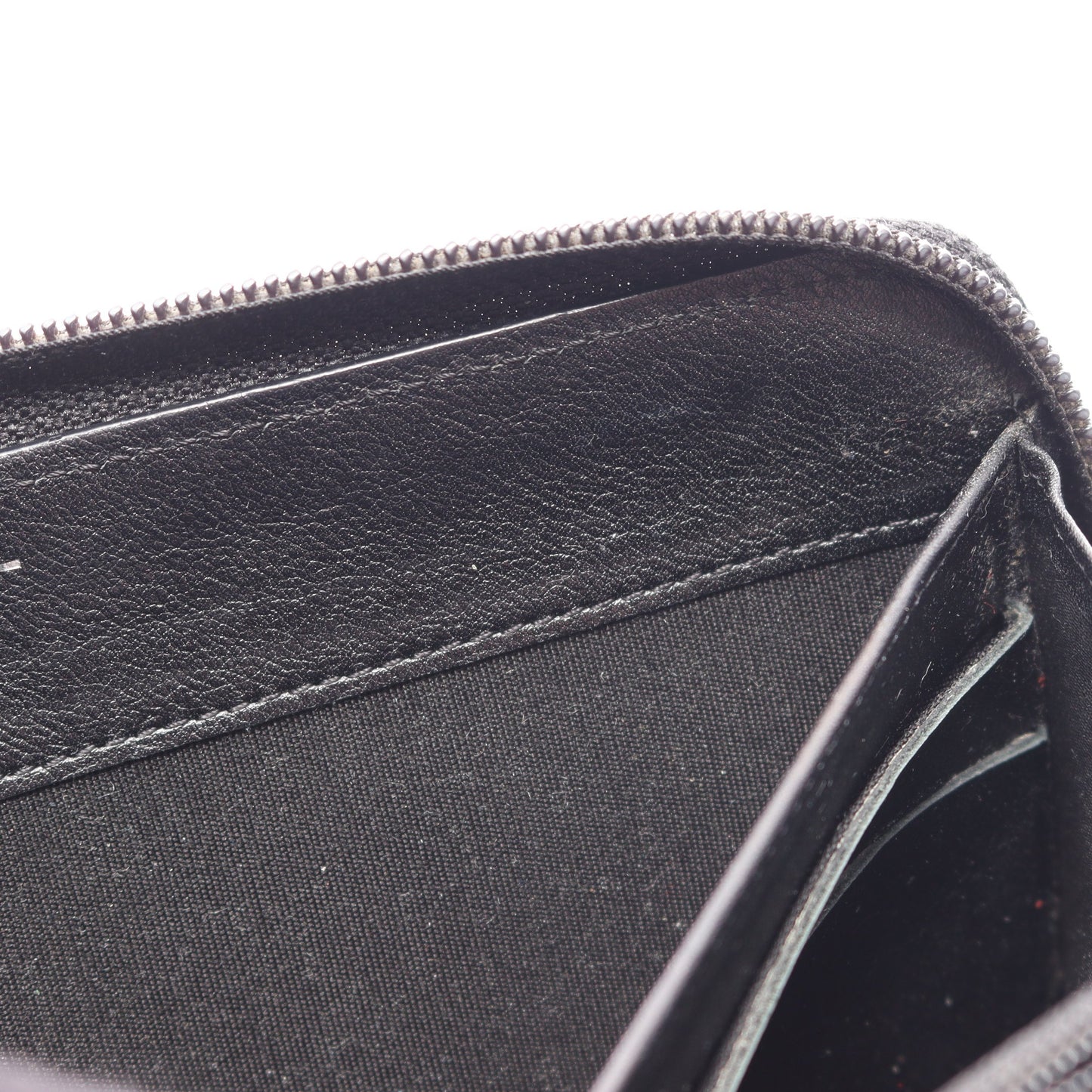 ココマーク ラウンドファスナー長財布 キャビアスキン ブラック シルバー金具 シャネル