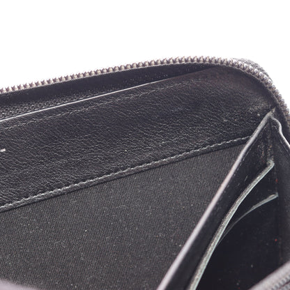 ココマーク ラウンドファスナー長財布 キャビアスキン ブラック シルバー金具 シャネル