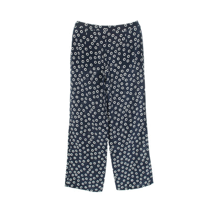ドット柄 パンツ シルク ネイビー ホワイト マックスマーラ ボトムス Max Mara